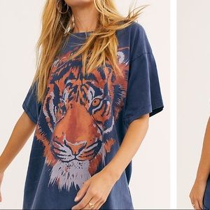 Free people tiger tee